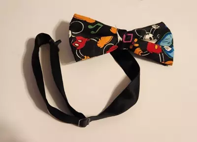 Mickey Mouse Bow Tie - Adjustable Adult Size With Clip • $10