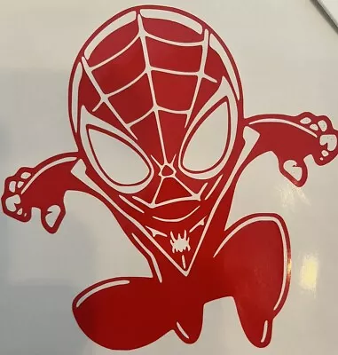 SPIDERMAN Vinyl Decal Sticker Window Laptop Marvel Spider Man 5” RED • $4