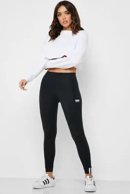 Adidas LEGGINGS Originals Vocal CLASSICS 3 STRIPES  Black ED5854 • £17.99