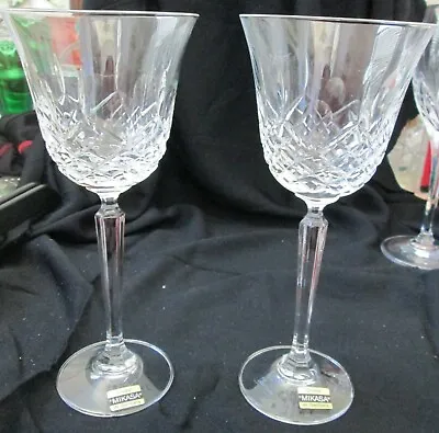 Two (2) Vintage MIKASA West Germany Crystal Glass Stem  Claridge  TS111 Pattern • $69.95