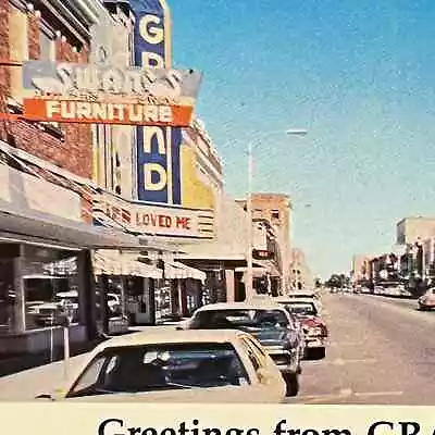 Vintage Chrome Card Grand Island Nebraska Edith Abbott Library Nebraska  O1 • $12.99