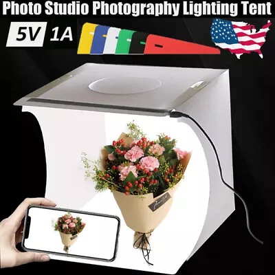 LED Light Room Photo Studio Photography Lighting Tent Kit Backdrop Cube Mini Box • $9.76