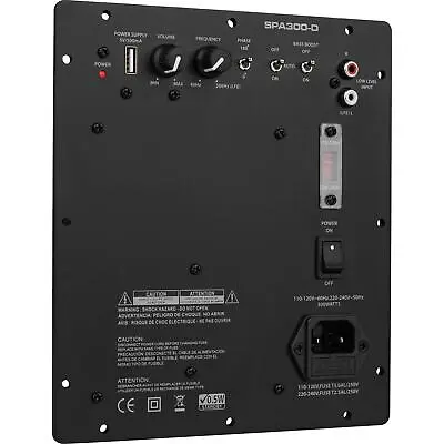 Dayton Audio SPA300-D 300 Watt Class-D Subwoofer Plate Amplifier • $148.98