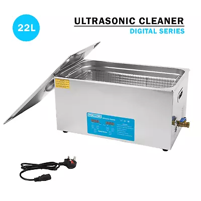 22L Digital Ultrasonic Cleaner Temperature Control Timer Cleaning Bath • £234.99