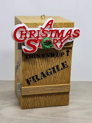 WORKING Talking A Christmas Story ORNAMENT Crate LEG LAMP Turner Carlton Cards • $19.50