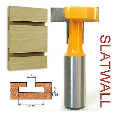 1 Pc 1/2  Shank T-Slot & T-Track Slotting And Slatwall Cutter Router Bit S • $10.95