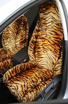 For MG Luxury GOLD TIGER FAUX FUR Car Seat Covers MGB MGF TF XS ZR ZT ZS 3 • $64.64