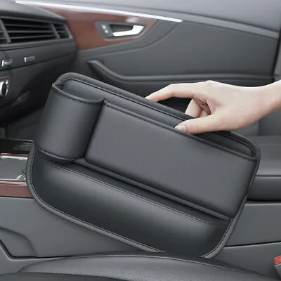 $19.50 • Buy Left Side Car Seat Gap Filler Phone Holder Storage Box Organizer Accessories Bag