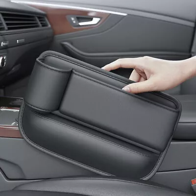 $19.50 • Buy Left Side Car Seat Gap Filler Phone Holder Storage Box Organizer Accessories Bag