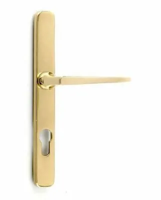 Pair Of UPVC Profile Euro Lock Contemporary Brass Door Handles • £28.99