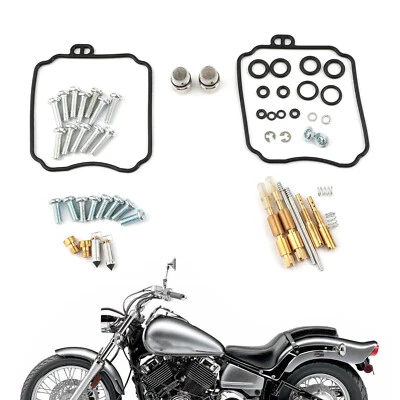 $17.95 • Buy Carburetor Gaskets Jets Rebuild Kit Fits YAMAHA XVS65A V-STAR 650 CLASSIC 98-U9