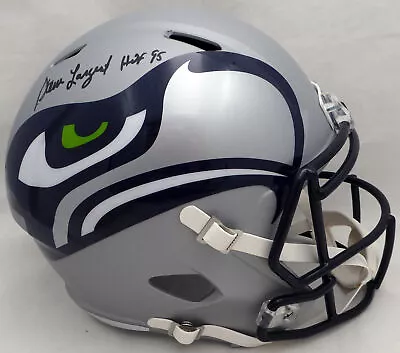 Steve Largent Autographed Seahawks AMP Full Size Speed Helmet (Smudge) MCS Holo • $209