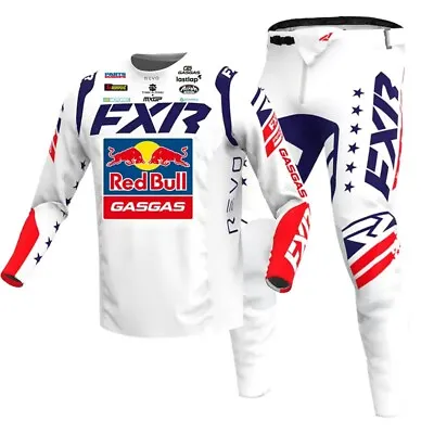 FXR Revo Comp Redbull GasGas Gear Set Jersey/Pants Combo Motocross Racing Kit • $156.99