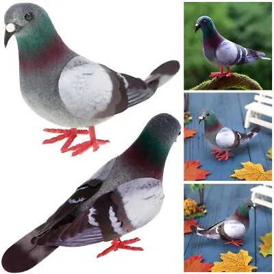 £4.03 • Buy Decoration Simulation Grey Pigeon Dove Model Artificial Birds Imitation Animal