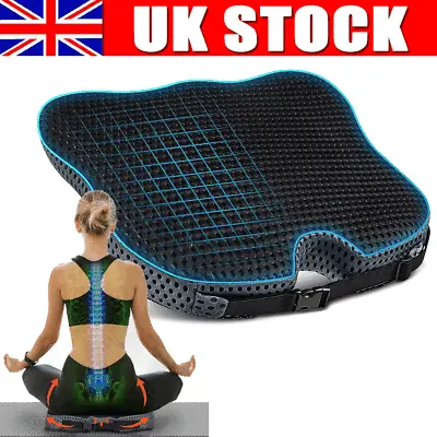 Memory Foam Car Seat Cushion For Driving Wedge Driver Booster Office Chair Pad • £17.90