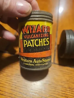 Vintage WIZARD VULCANIZING PATCHES (Western Auto Stores) Kit Tin And Vulcanizer • $69