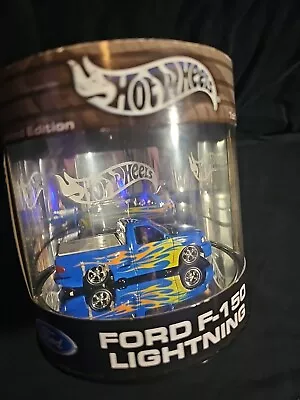 2003 Hot Wheels Ford F-150 Lightning Pickup Oil Can Truck Series 1/15000 Blue • $32