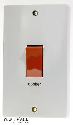 £19.56 • Buy Crabtree Capital 4000 Series - 4500/1 50a Double Pole Switch Marked 'Cooker'