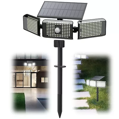 260 LED Solar Flood Light PIR Motion Sensor Outdoor Garden Party Christmas Lamp • $17.98