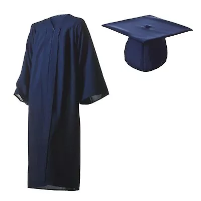 Oak Hall Navy Blue Graduation Gown & Cap - Contact For Bulk Order Discounts • $14.95