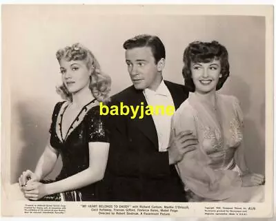 Richard Carlson Martha O'driscoll Orig 8x10 Photo 1943 My Heart Belongs To Daddy • $24.99