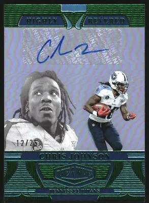 2023 Panini Plates Patches Highly Revered Autographs Green #7 Chris Johnson /25 • $22.50