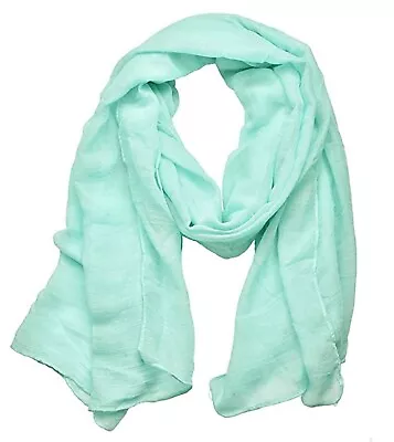 High Quality Chiffon Scarf Hajib Lady Women Plain Soft Scarves Saron Shawl Wrap • £1.99