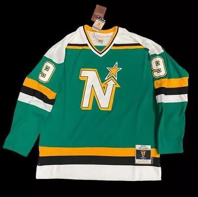 Men's Mike Modano North Stars 1989 Green Jersey • $55.99