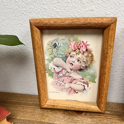 Maud Humphrey Little Bo Peep & Little Miss Muffet Framed Prints Vintage Set Of3 • $55.76