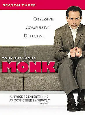 Monk - Season Three - DVD - VERY GOOD • $4.49