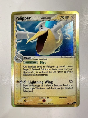 $0.99 • Buy Pelipper 14/17 POP 5 Holo Promo 2007 Vintage Delta Species Pokemon Card NM