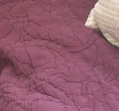 Pottery Barn Matelasse Plum Duvet • $130