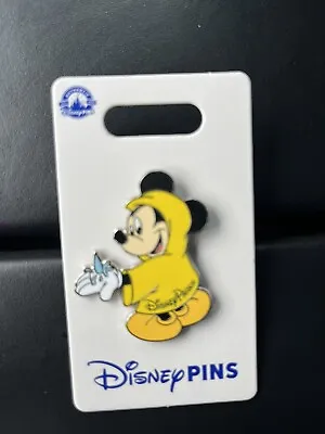 2024 Disney Parks Mickey Mouse In Rain Poncho Rainy Day OE Pin New • $19.77