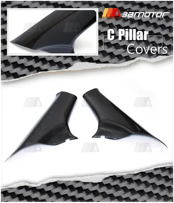 Carbon Fiber Interior C-Pillar Covers Fits Mitsubishi Lancer Evolution X EVO 10 • $288.32