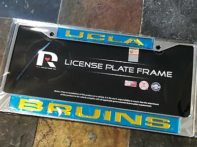 1 UCLA Chrome License Plate Frame W Laser Cut Acrylic Letters  • $29.99