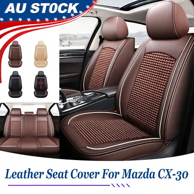 Breathable Leather Auto Car Seat Covers Full Set/Front Cushions For Mazda CX-30 • $90.53