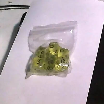 D&D DCC RPG Polyhedron Dice Set Of 7 Mtn. Dew D6 D8 D12 D20 D% • $1.98