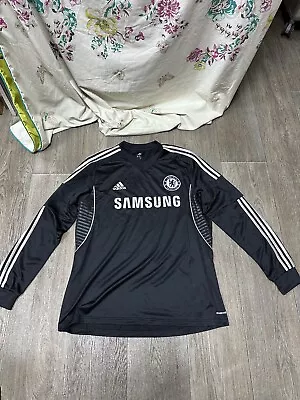 Chelsea FC 2013-14 Away Kit Black Long Sleeve - UK Size XL (Pit To Pit 60cm) • £49.95