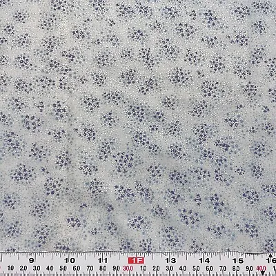 Flower Fairies Rose & Hubble Cicely Mary Barker Blue Cotton Fabric Remnant 10x44 • $3.50
