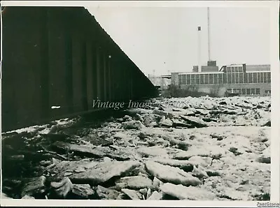 1938 Rock River Valley Ice Jam At Bridge In Sterling Illinois Floods Photo 6X8 • $24.99