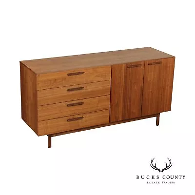 Blu Dot Mid Century Modern Style Walnut 'Shale' Sideboard • $1795