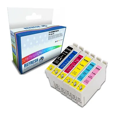 £18.07 • Buy Refresh Cartridges Value Pack T0801/2/3/4/5/6 Ink Compatible With Epson Printers