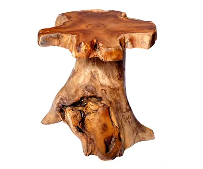 £140.14 • Buy Teakwood Tree Trunk Stool Wurzeltisch Solid Teak Wood Stool Root Wood Table