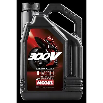 Motul 300V 4T Competition Synthetic Oil 10W40 - 4 Liter 104121 • $135.52