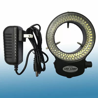 Adjustable 144 LED Bulbs Microscope Ring Light Illuminator Lamp US Plug #SH • $23.99