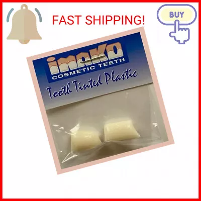 Imako Cosmetic Teeth Extras - Tooth Tinted Plastic - Temporary Tooth - Natural C • $14.75