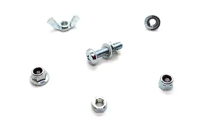 Set Pan Bolt Nut Washers M5 M6 Wing Nut Serrated Nylock Hex Or Nyloc Flange Nuts • £2.75