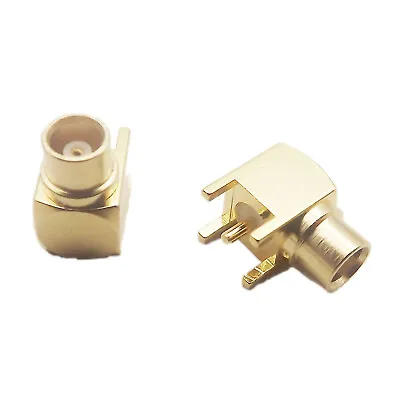 10x MCX Female Jack Right Angle 90°Thru Hole PCB Mount Solder Post RF Connector • $5.61