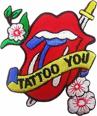 The Rolling Stones Tattoo You Tongue Lips Iron Sew On Patch Badge Decal Official • $10.95