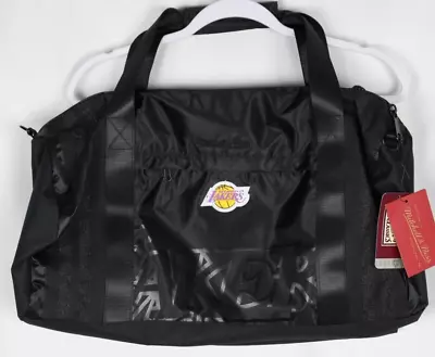 Los Angeles Lakers Mitchell & Ness Hardwood Classics Satin Duffel Bag • $33.14